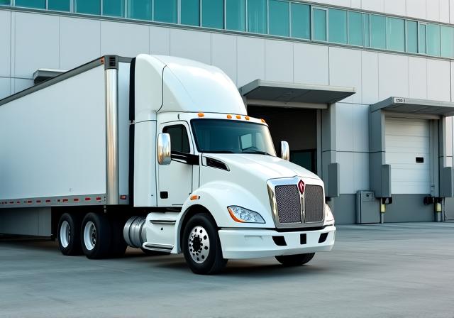 DE SANTIAGO DISTRIBUTION LLC truck loading at our Clovis warehouse facility