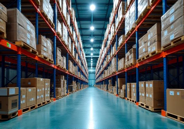 High-bay racking for palletized freight